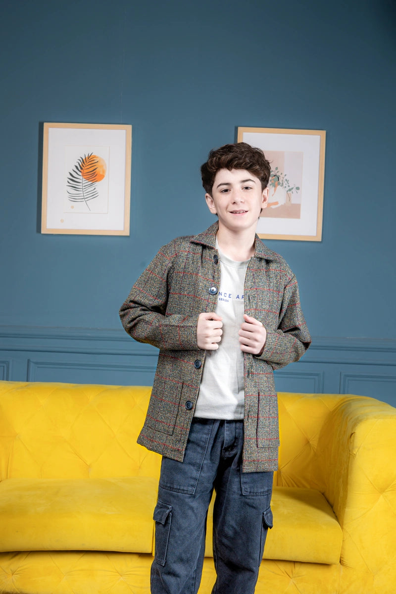 Cinnamon check Jacket