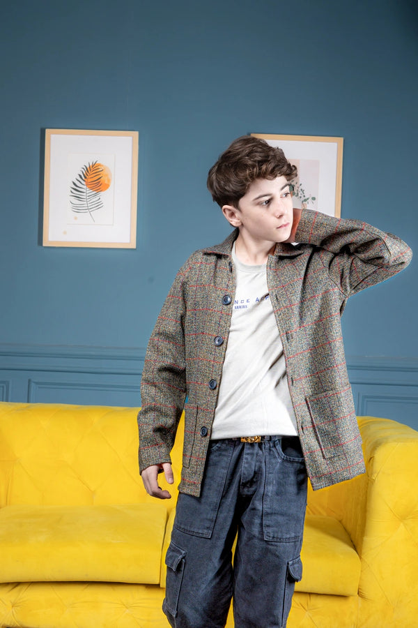 Cinnamon check Jacket