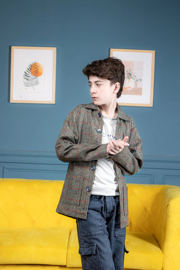 Cinnamon check Jacket