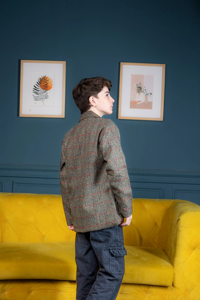 Cinnamon check Jacket