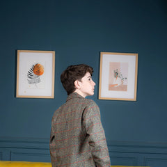 Cinnamon check Jacket