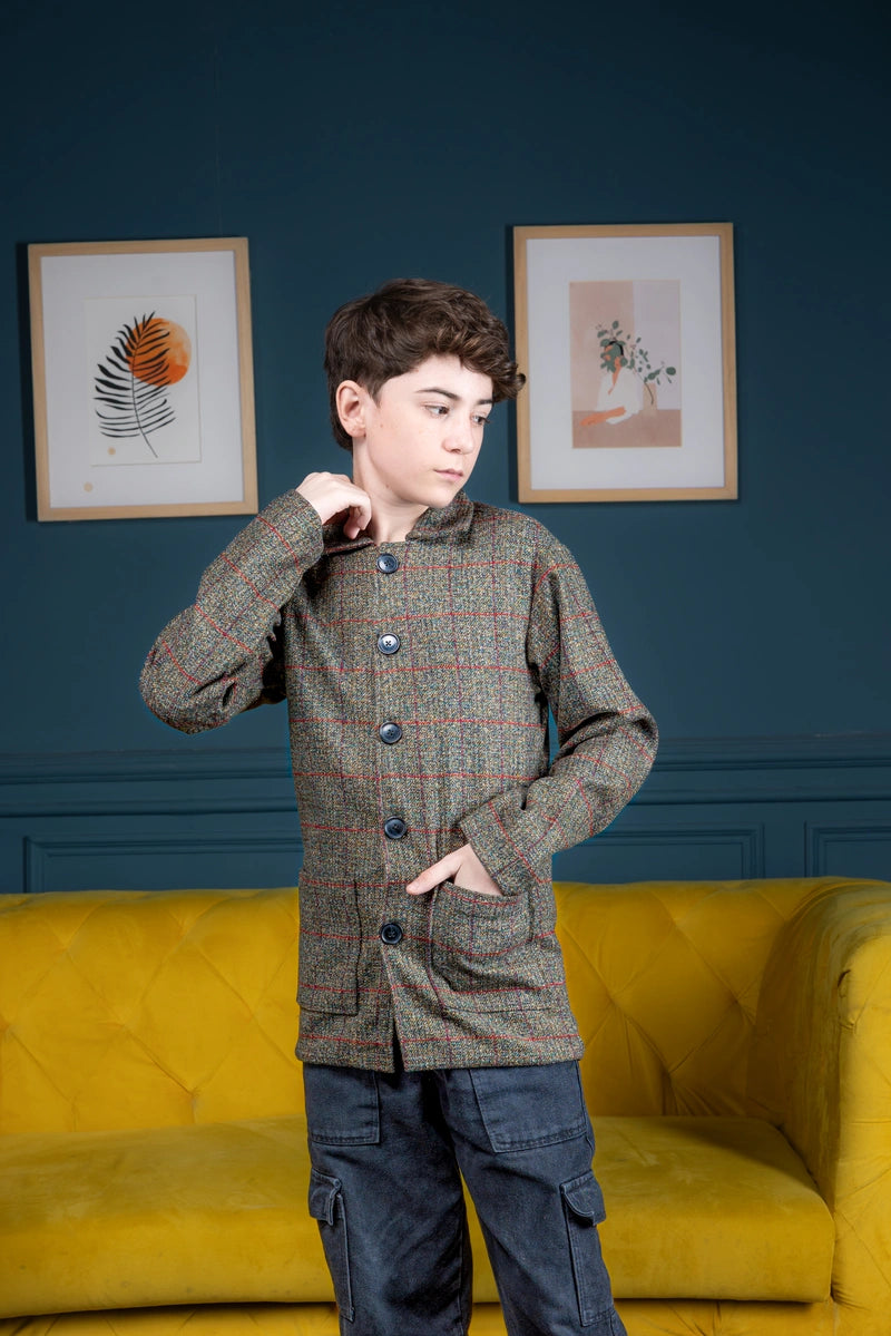 Cinnamon check Jacket