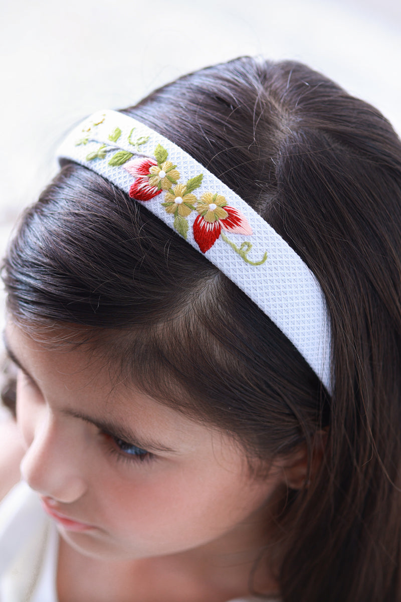 Blossom Hand Embroidered Head Band