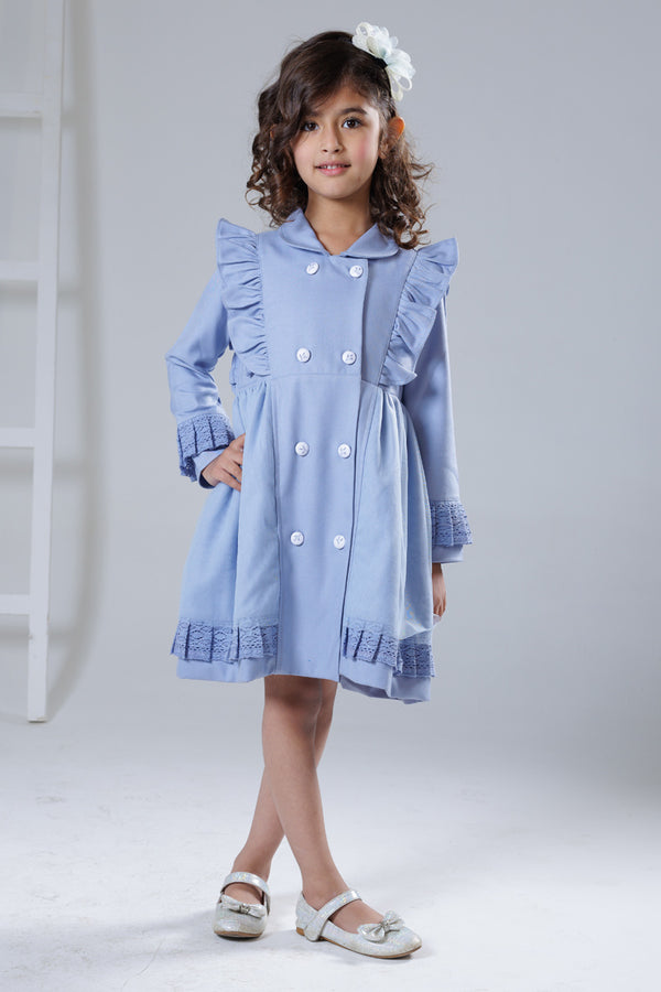 Frosted sky winter dress