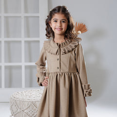Woodland bow winter dress