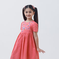 Apricot lace dress