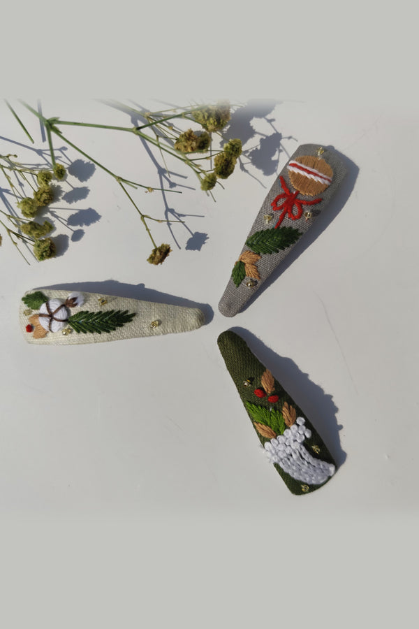 Tinsel and Twinkle Set of 3 hair clips