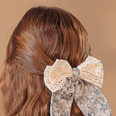 Linen Lace Bow