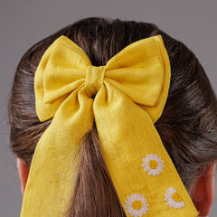 Yellow Blossom Charm Bow