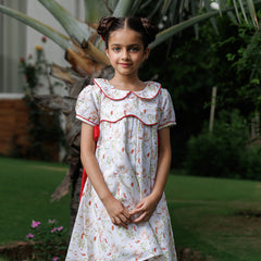 Red Ribbon Bloom Dress