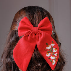 Crimson Bloom Bow