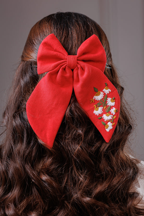 Crimson Bloom Bow