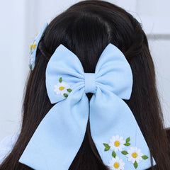 Blue Bow and Tic Tac Set