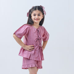 Mauve ties Co-ord set