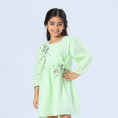 Bowtied Greens Dress