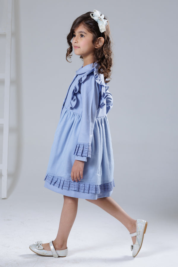 Frosted sky winter dress