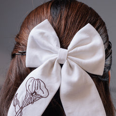 Ivory Blossom  Bow