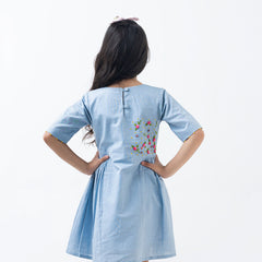 Cornflower skies dress