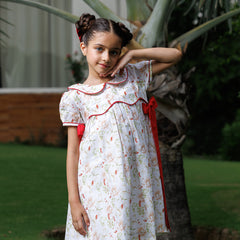 Red Ribbon Bloom Dress
