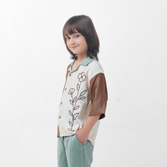 Color burst blossom shirt