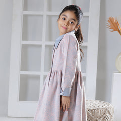 Crimson blossom winter dress