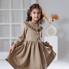Woodland bow winter dress
