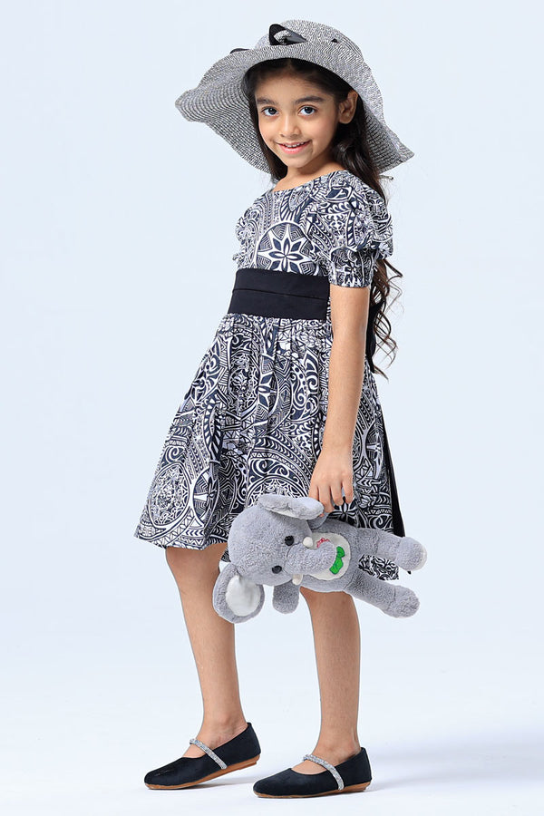 CHIC CASCADE DRESS