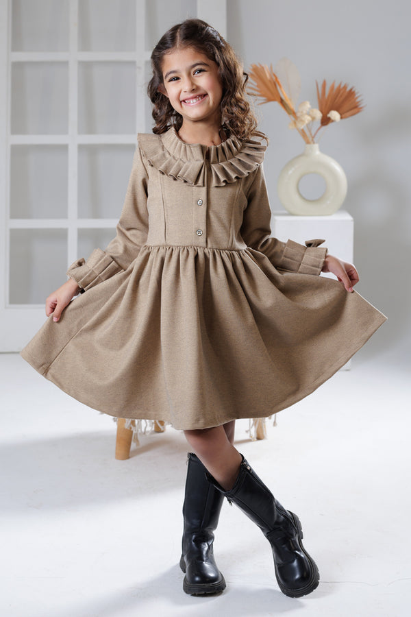 Woodland bow winter dress