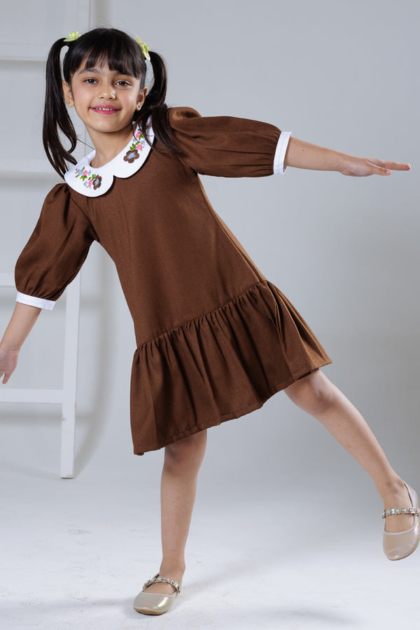 Bronze Bloom winter Dress