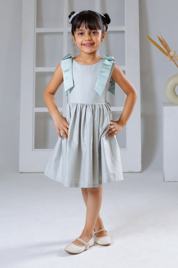 Tied in Teal Dress