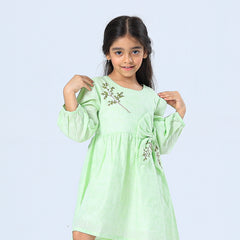 Bowtied Greens Dress