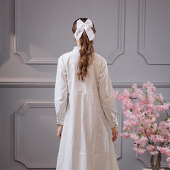 Ivory Blossom  Bow