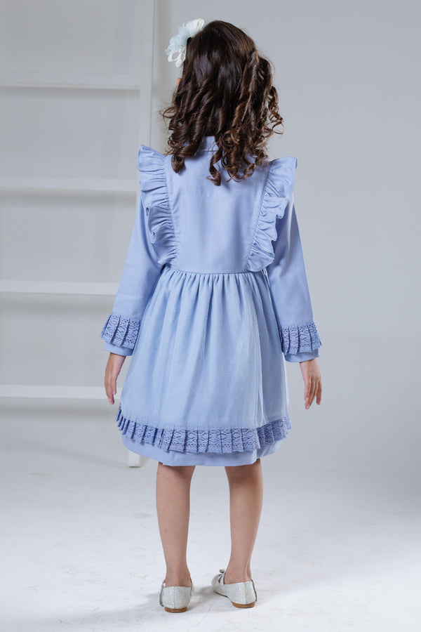 Frosted sky winter dress