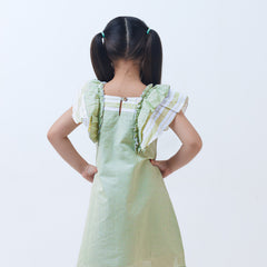 Emerald puff dress