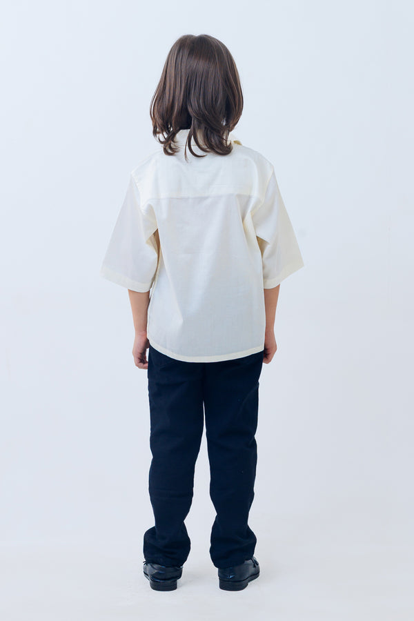Monochrome bloom shirt