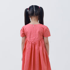Apricot lace dress