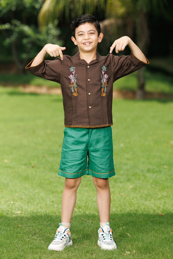 The Embroidered Grove Unisex co-ord set