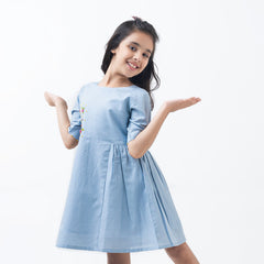Cornflower skies dress