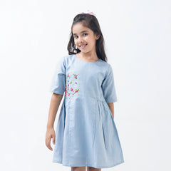 Cornflower skies dress