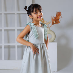 Tied in Teal Dress