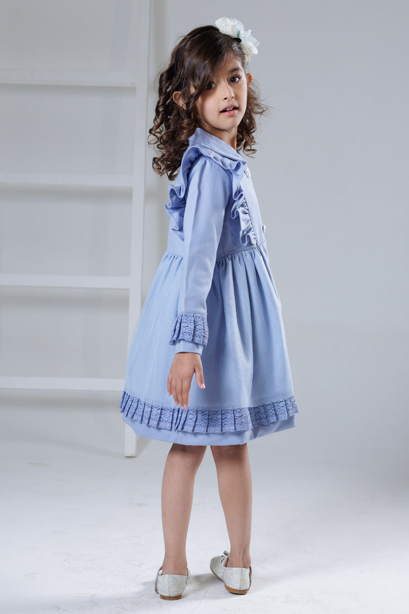 Frosted sky winter dress