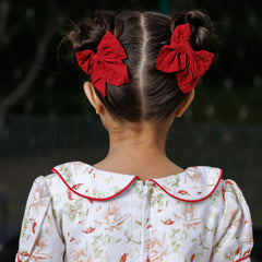 Red Ribbon Bloom Dress