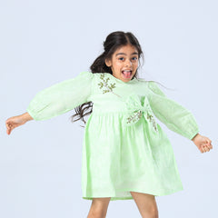 Bowtied Greens Dress