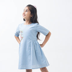 Cornflower skies dress