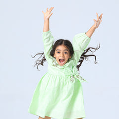 Bowtied Greens Dress