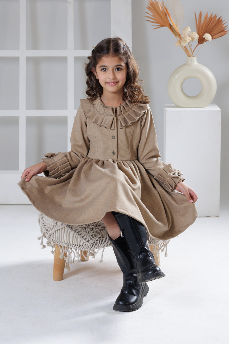 Woodland bow winter dress
