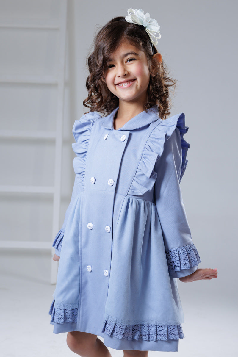 Frosted sky winter dress