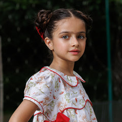 Red Ribbon Bloom Dress