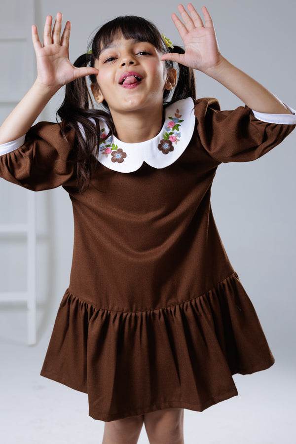 Bronze Bloom winter Dress