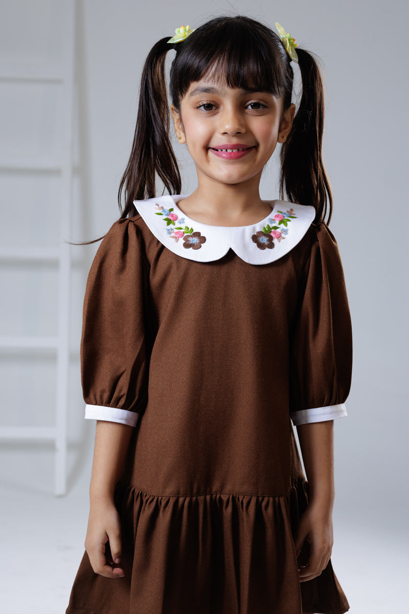 Bronze Bloom winter Dress